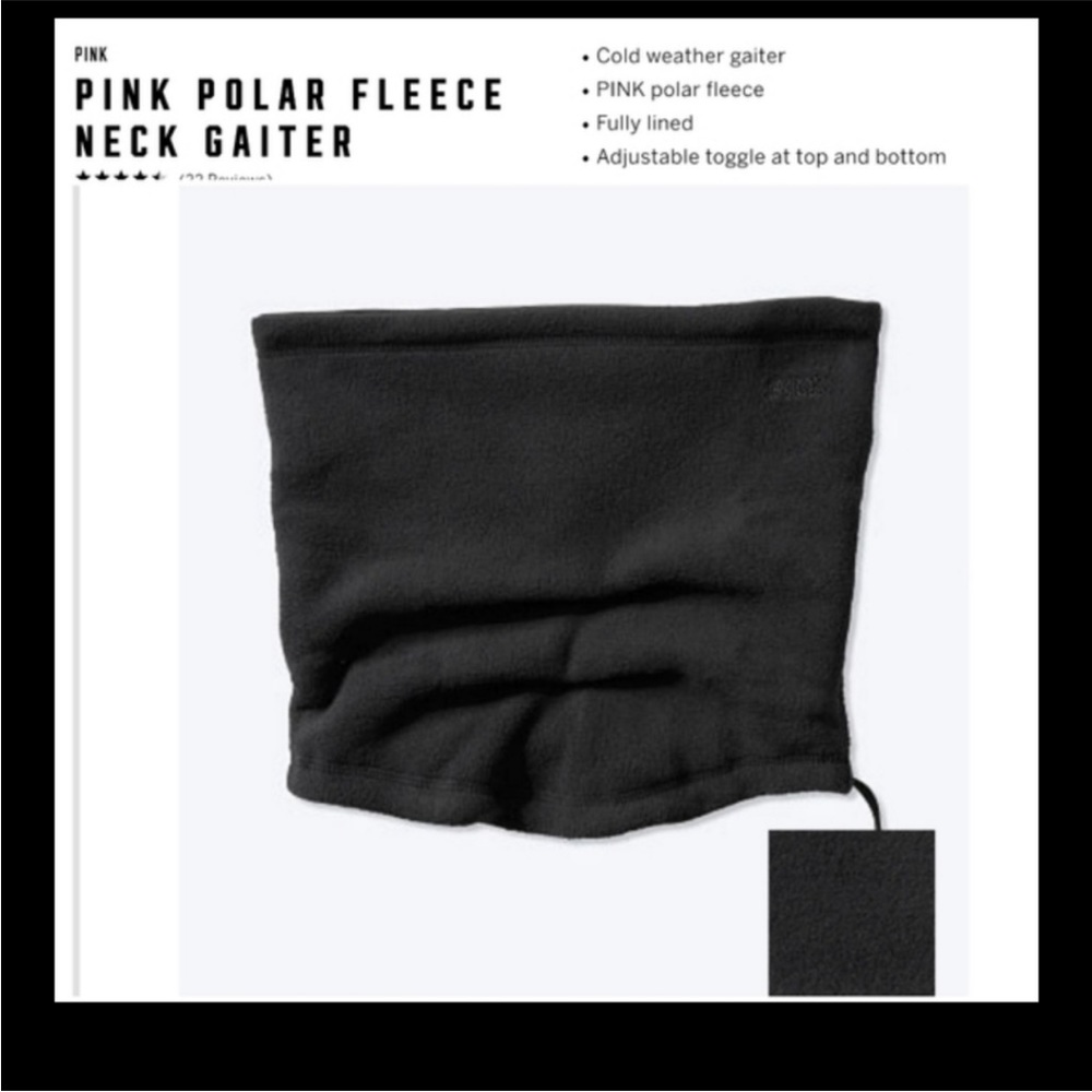 Victoria’s Secret Polar Fleece Gaiter Black